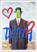 Death NYC Ltd Pop Art Druck "  The Son of Man Unikat 1 von 1