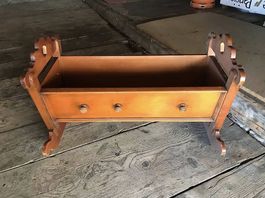 Berceau bois vintage, déco jardinière ou autre.