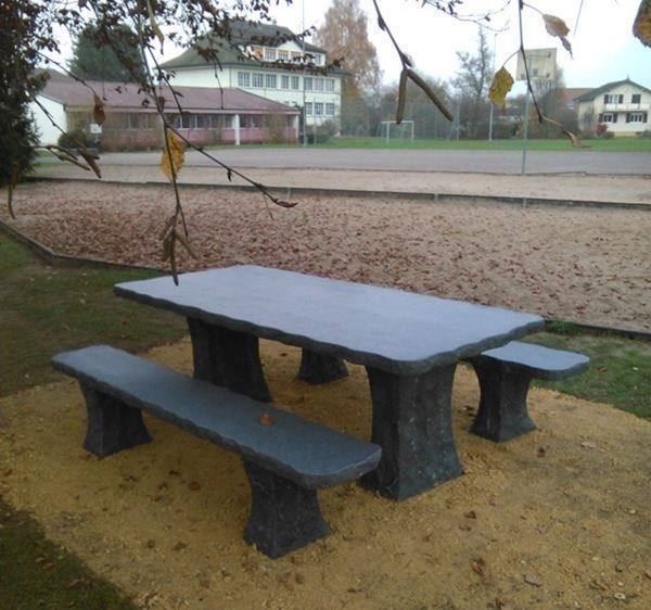 Tavoli da giardino: Granittisch 220x100x75 Padang + 2 Bänke – Nuovo e nell'imballaggio originale da Lyss venduto da Ursprung1 3