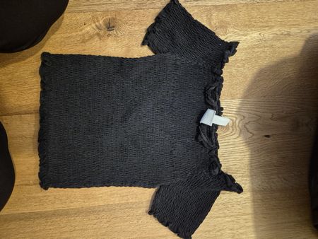 Damen Top schulterfrei schwarz Grösse M H&M 