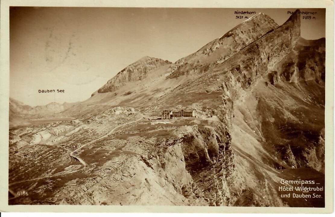 Ansichtskarten: Gemmipass 1924 – Gebraucht aus Hochdorf von Ziegel-16