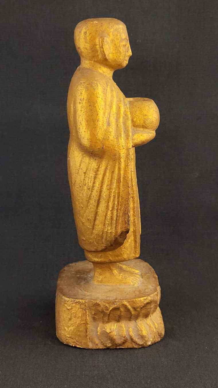 Figurines: Goldige Holz-Figur BUDDHA – D'occasion à Basel par spinne02 3