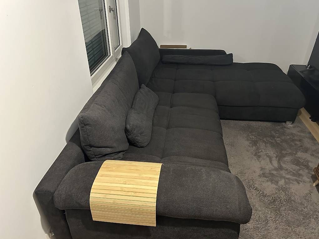 Mömax Divani: Modernes Ecksofa Anthrazit 3.40 × 2.30 m – Usato da Arlesheim venduto da ram_lmj8 4