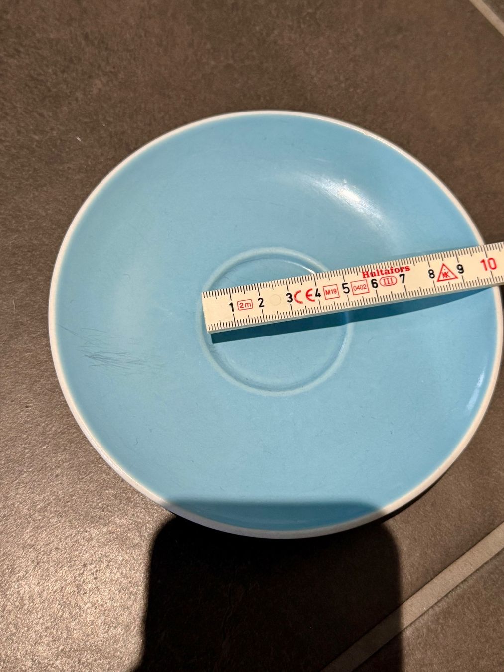 Rössler Teller: Rössler Unterteller Tasse blau hellblau alt vintage – Gebraucht aus Rothrist von Fondgruebe 4