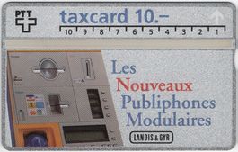 10 CHF LANDIS & GYR Publiphones Modulaires - Kunden Taxcard