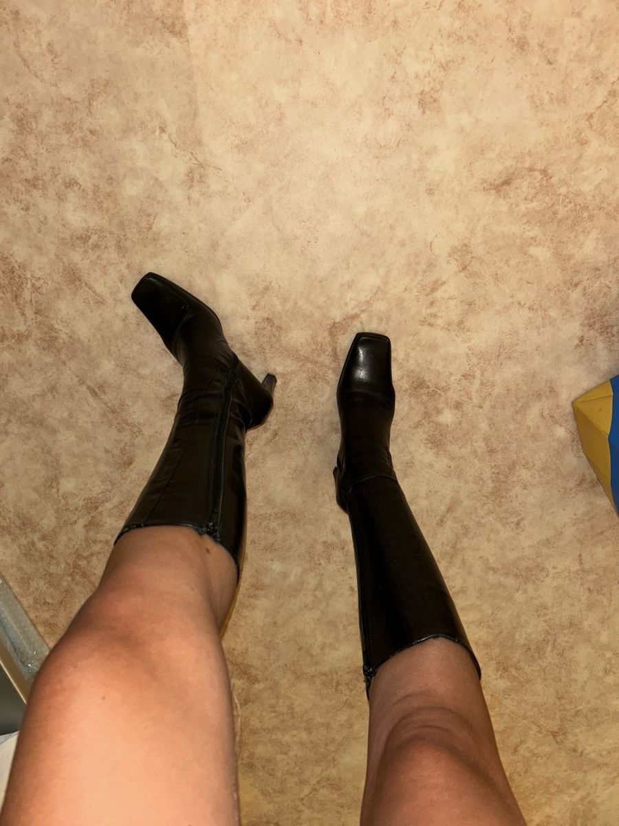 Damenschuhe: Schwarze Lederstiefel – Gebraucht aus Zürich von tmayfur 5
