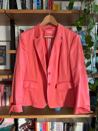 Aus Mamas Fundus: Hochzeitsblazer lachsfarben