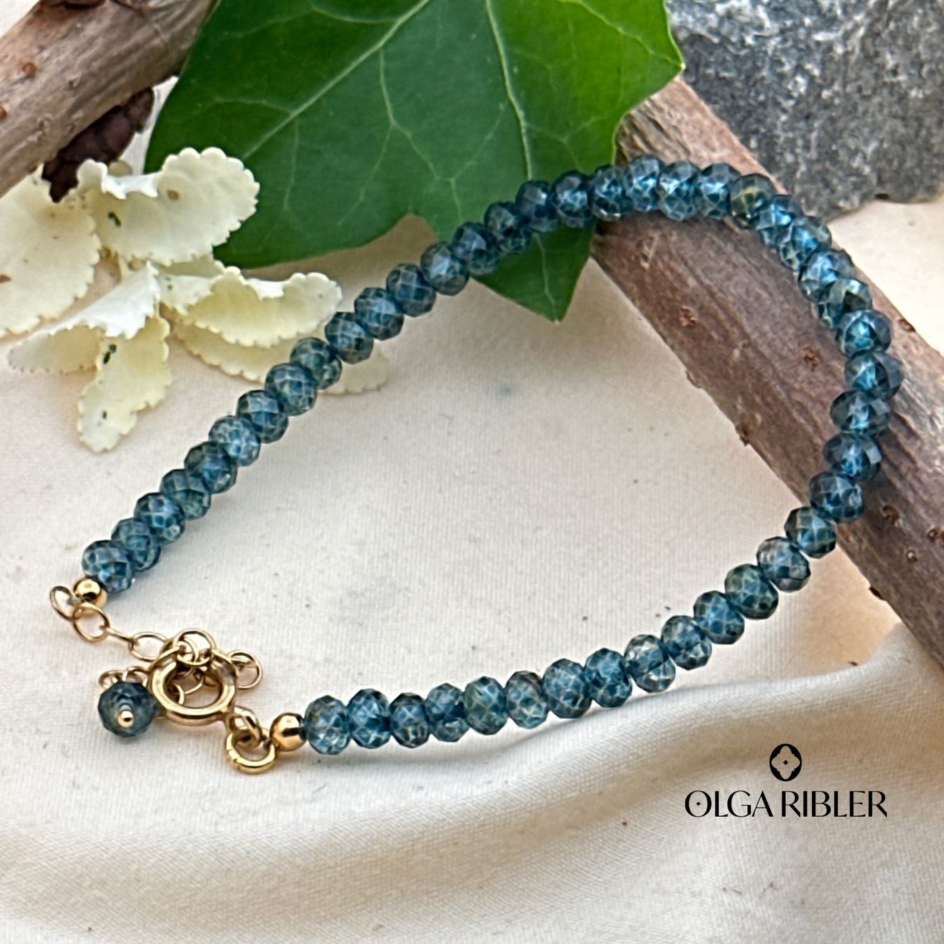 Olga Ribler Bracciali & Braccialetti: Armband, blauer Apatit – Nuovo (secondo la descrizione) da Luzern venduto da MonikaS03 2