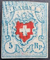 Rayon I hellblau Zst17II 3seitig vollrandig signiert