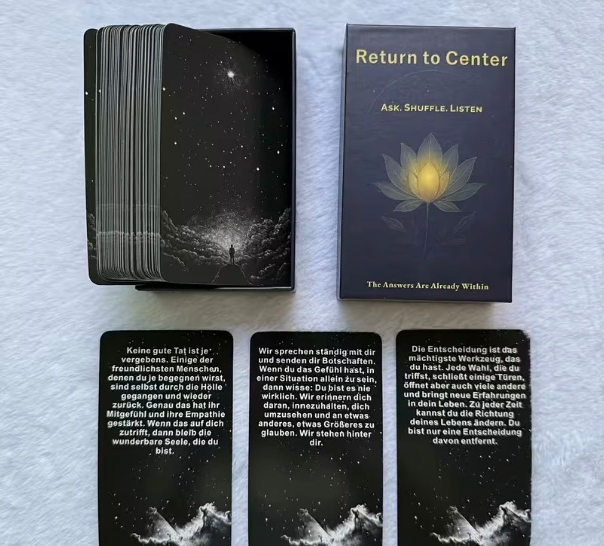 Libri: Karten-Deck: Return to Center- Kartense -Esoterik-Fokus – Nuovo e nell'imballaggio originale da Teufenthal AG venduto da MeineSchatztruhe 2