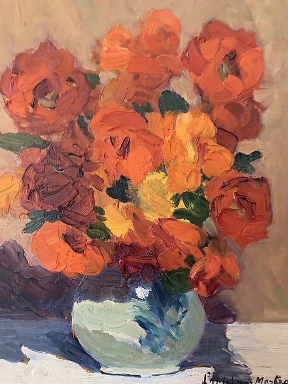 Dipinti: Paul Louis Mestrallet nature morte – Usato da Montreux venduto da Barber_Swiss_Vintage 1