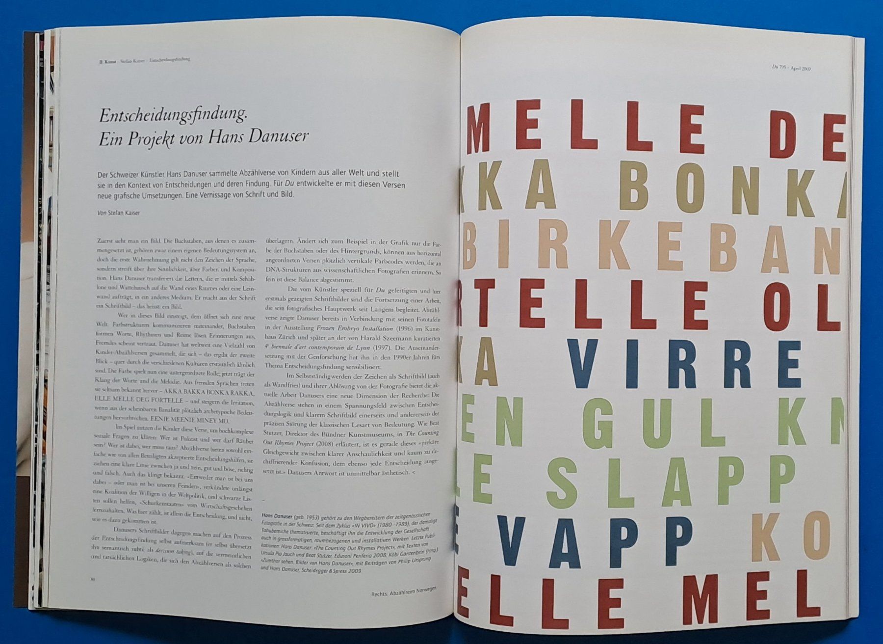 Bücher: Harald Szeemanns Wunderkammer // Hans Danuser Exkl. DU 795 – Gebraucht aus Zürich von archiphil 8