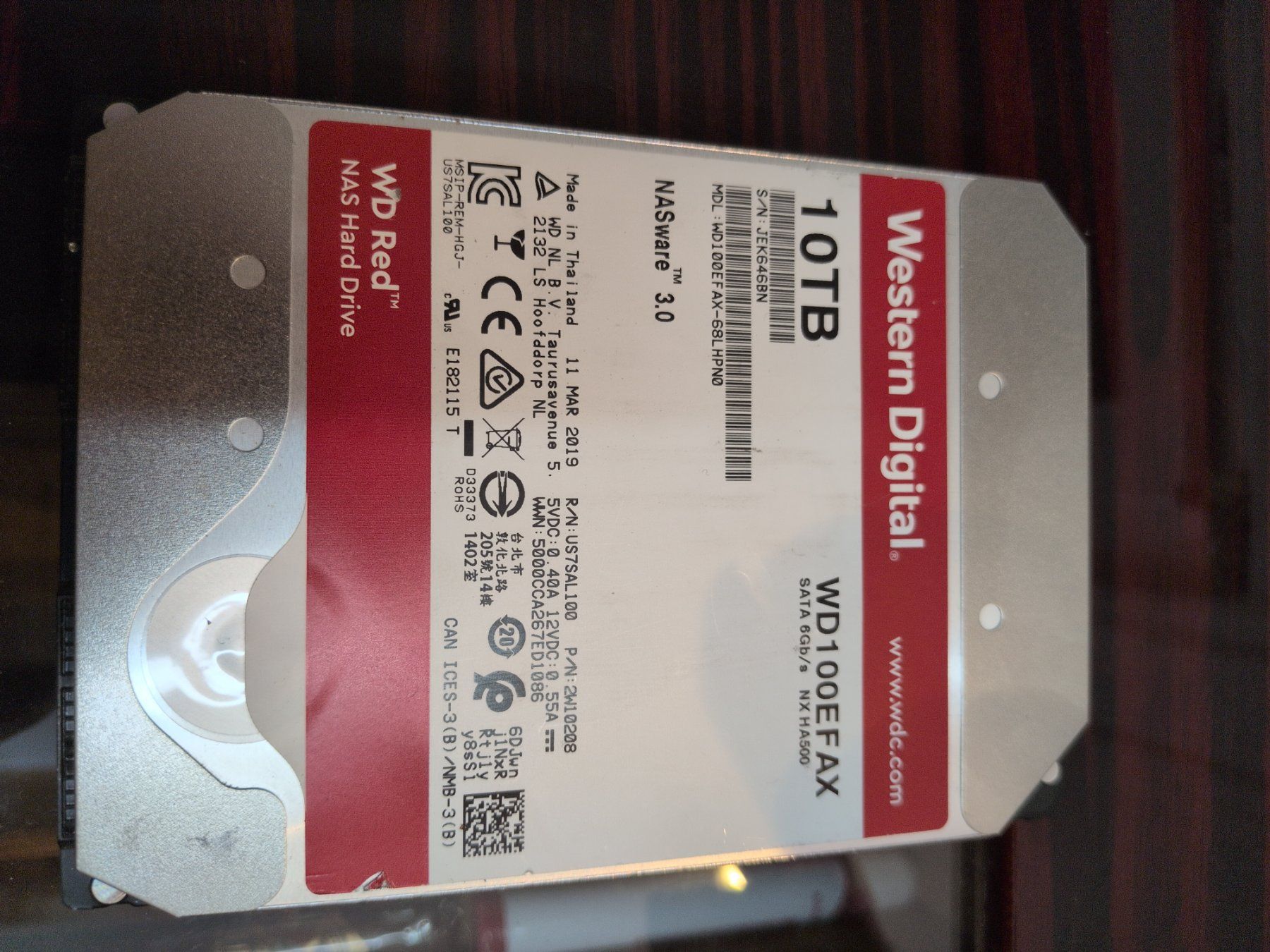 Western Digital Dischi rigidi: WD Red 10TB – Usato da Adliswil venduto da lul_5h6f