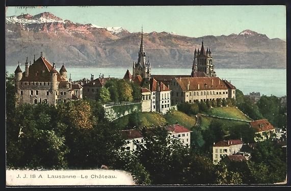 Ansichtskarten: AK Lausanne, Le Chateau, 1906 – Gebraucht aus Berlin von bartko-reher