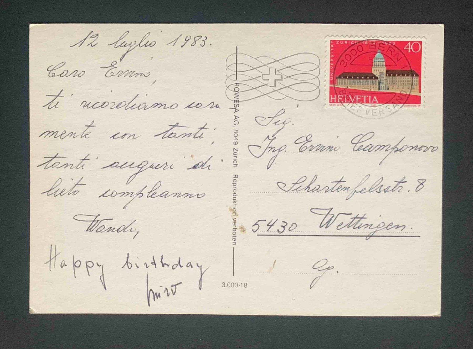 Cartoline postali: AK Bern – Usato da Goldau venduto da artelier1 1