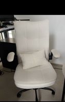 Bürostuhl Teddy weiss mit Kissen gebraucht