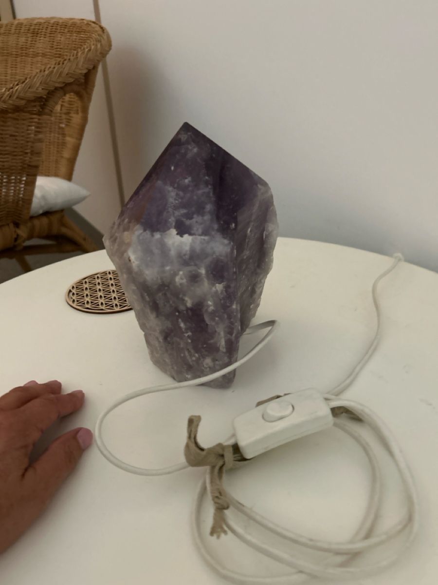 Mineralien & Heilsteine: Amethyst Lampe Kristall gross  25 cm h – Neu (gemäss Beschreibung) aus Umiken von AzizaAmar20 1