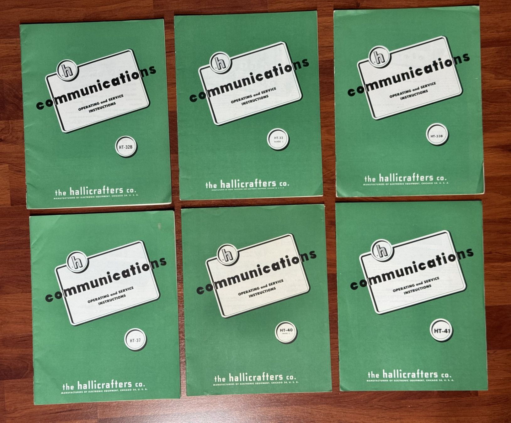 Radiocomunicazione: 6 Hallicrafters Handbücher Los 1 – Usato da Ins venduto da funkflieger