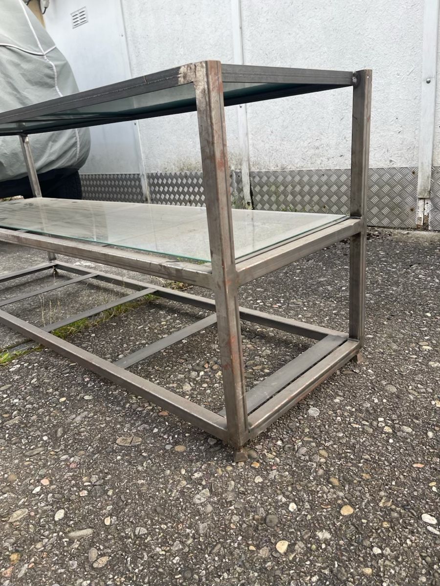 Tavoli: Glastisch aus Metall & Glas Top! – Usato da Bubendorf venduto da Isewalti 1