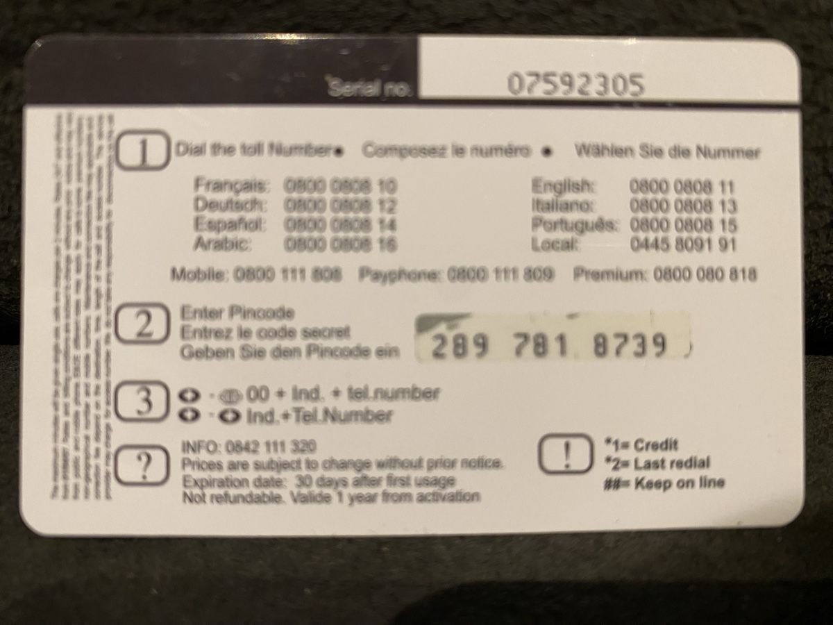 Schede telefoniche: Carte  – Usato da Lausanne venduto da babacard10 1