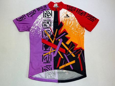 Vintage 90s Radtrikot Blacky Swiss Made Gr L