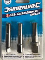 Stecknuss-Bit-Adapter-Satz 3-tlg. SDS-plus