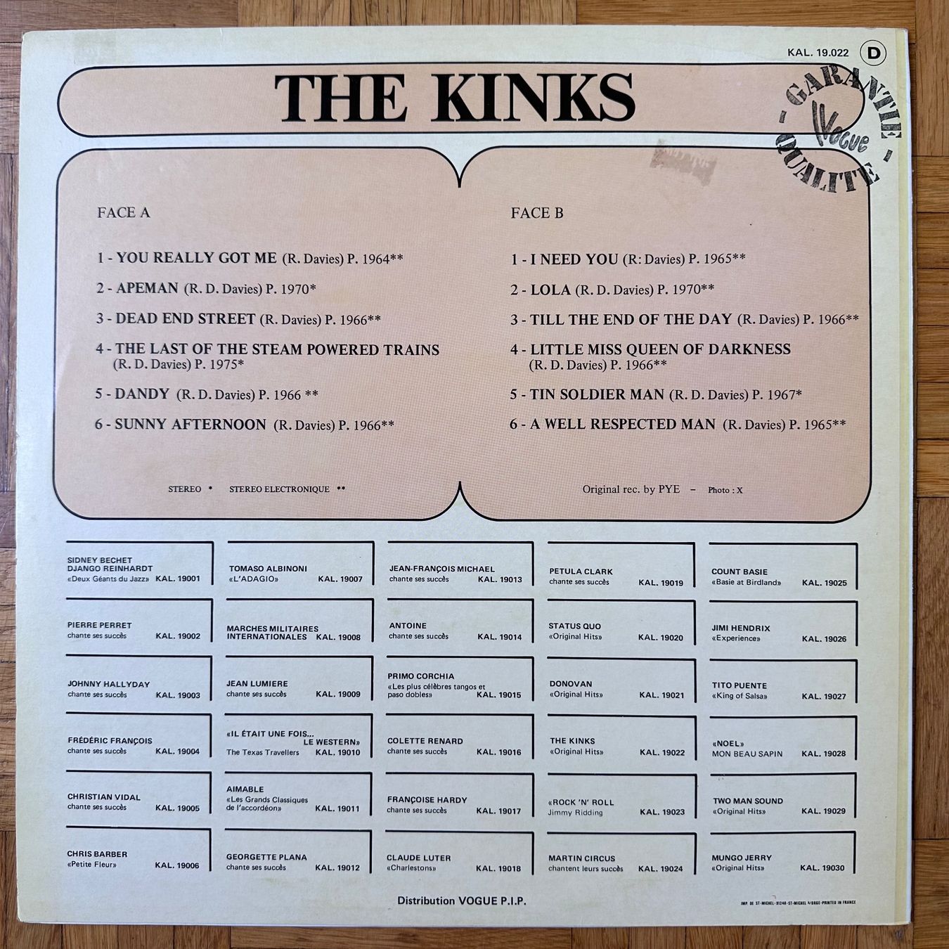 Dischi in vinile: LP  - The Kinks - Original Hits – Usato da Breganzona venduto da Onairda75 1