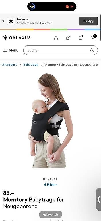 Marsupi portabebè: Babytrage Momtory – Usato da Muttenz venduto da emyvogel 2