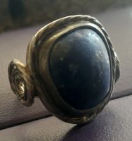 Bague ancienne en argent 925,et Lapis-lazuli 