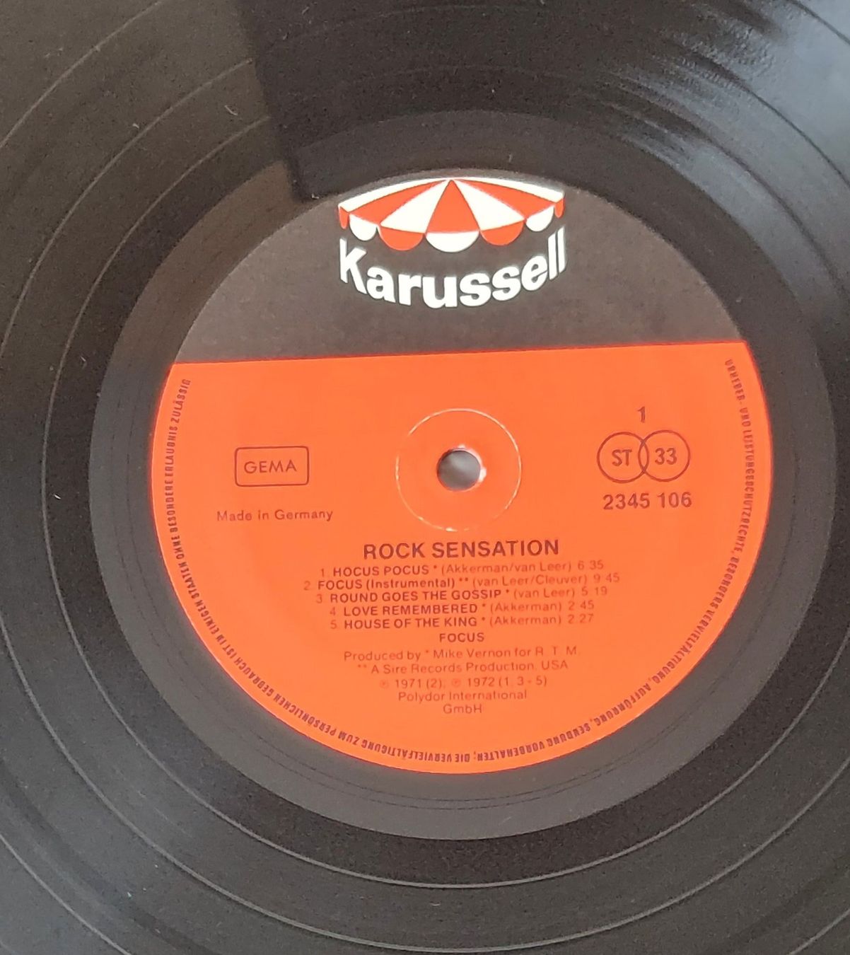 Schallplatten: LP - FOCUS - ROCK SENSATION – Gebraucht aus Steckborn von Quo7 1