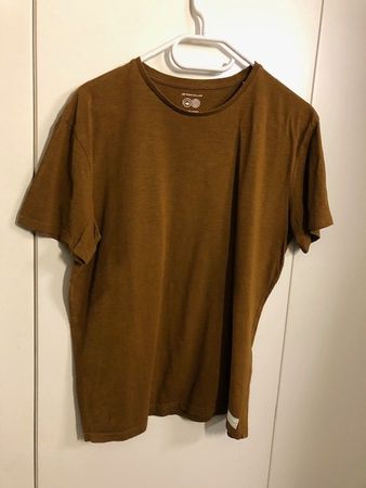 Rehbraunes Kurzarmshirt, Tom Tailor, L, 100% Baumwolle