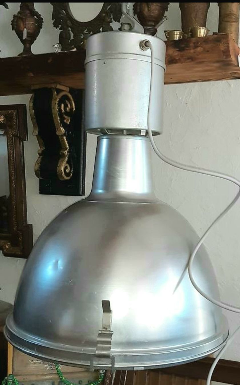 Lampade: Grosser Industrie Lampe, Vintage Lampe – Usato da Siblingen venduto da rantiques 2