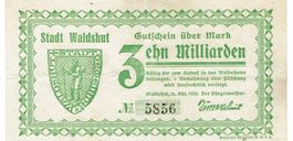 Waldshut 10 Mrd.Mark 26.10.1923 VZ-VZ+