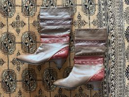 Vintage Lederstiefel made in Italy aus den 90gern