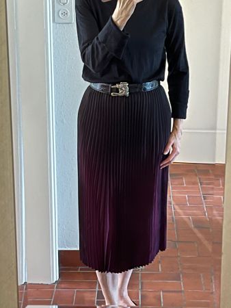 Reiss Rock – Schwarz/Aubergine – Grösse 36 - Neuwertig