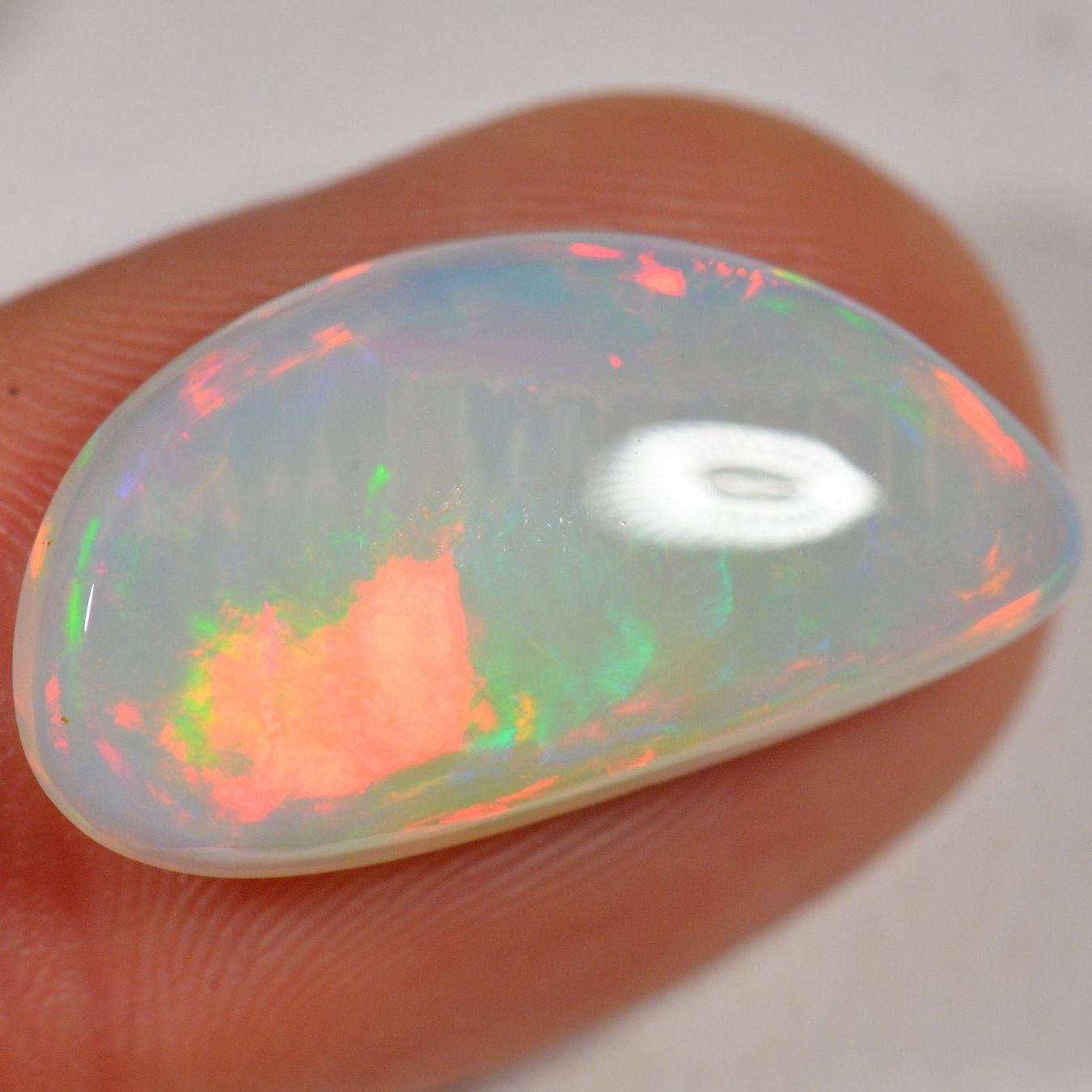 Pietre preziose: 8.3 Karat - Heller Striped Äthiopischer Welo Opal – Nuovo (secondo la descrizione) da Rüti ZH venduto da DeinOpal 3