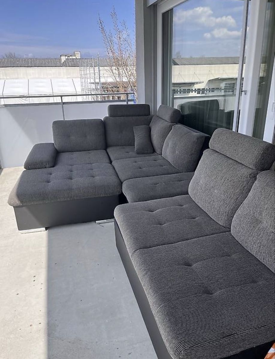 Divani: Wohnlandschaft U-Sofa mit Stauraum Anthrazit – Usato da Steinach venduto da nad_wsd8 4