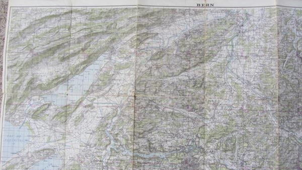 Landkarten & Atlanten: BERN LANDESKARTE 1949 SCHWEIZ TOPOGRAPH – Gebraucht aus Krattigen von markus63 4