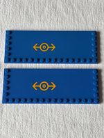 LEGO 2 Eisenbahn Platte 16x 6 Noppen