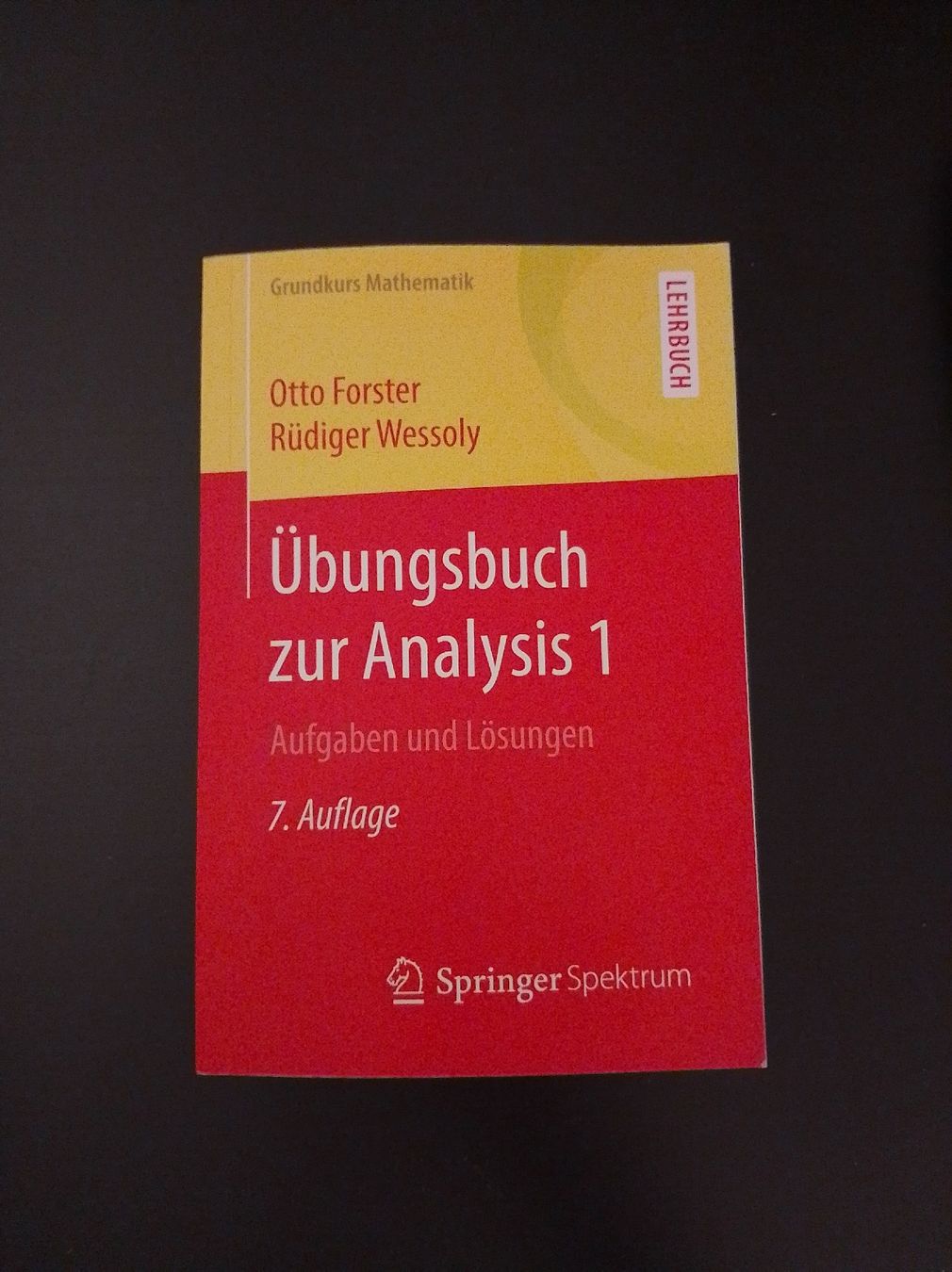 Bücher: Übungsbuch zur Analysis 1 – Neu (gemäss Beschreibung) aus Aarau Rohr von Sa3445