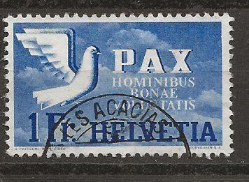 Tutti i francobolli: Pax 1.- 1945 – Usato da Sion venduto da PierreP01