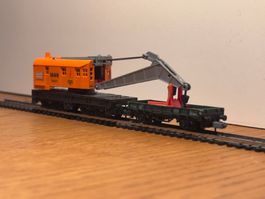 e1986: Kranwagen mit Beiwagen (Spur N)