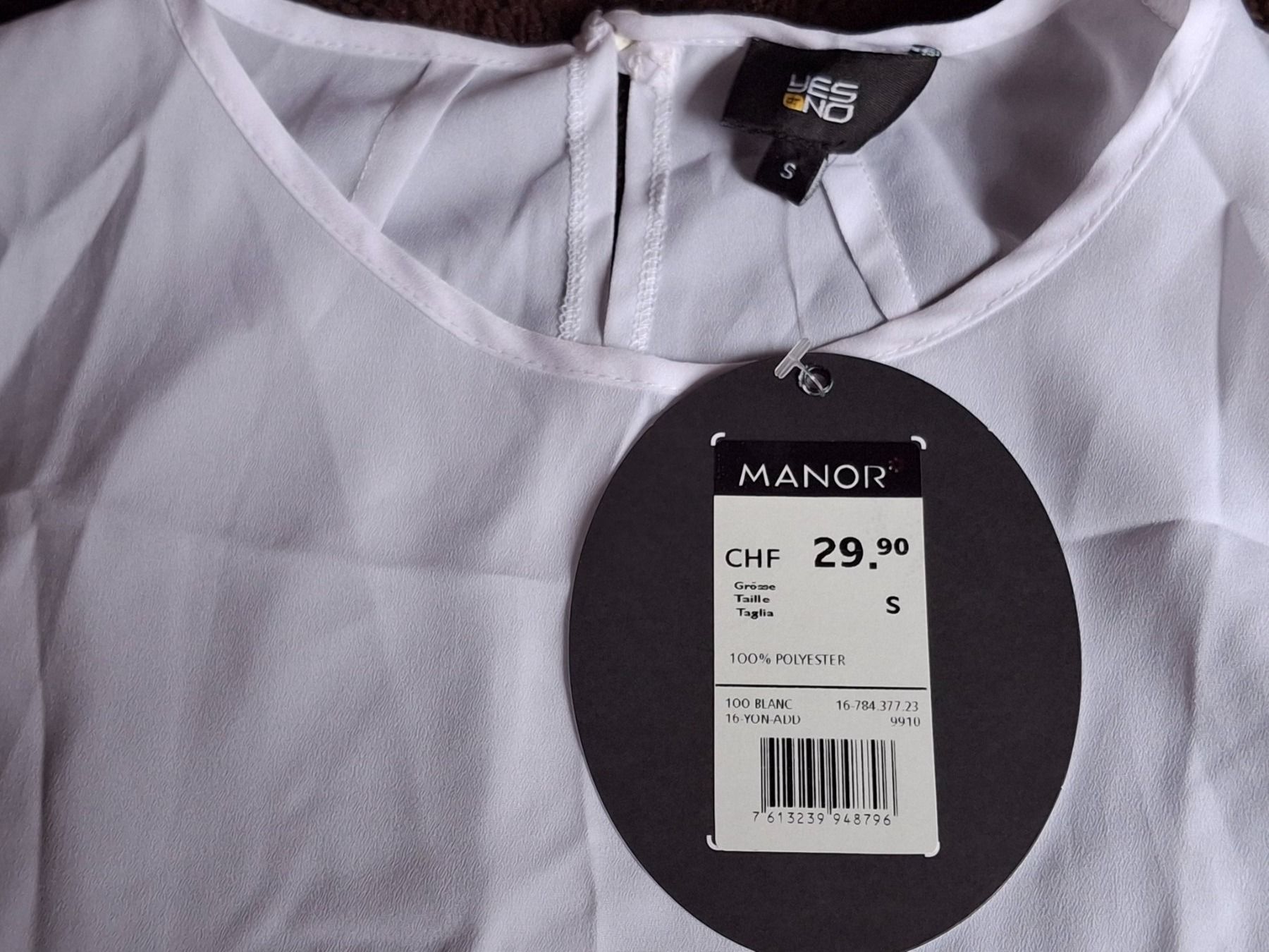 Yes Or No Tops: Haut blanc taille S marque Yes Or No Manor – Neu (gemäss Beschreibung) aus Villiers von san_jn5w