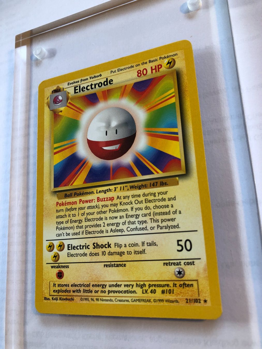 Cartes à collectionner: Electrode (rare) Base set - NM - ab 1.- – D'occasion à Giubiasco par dan_pr8b 2