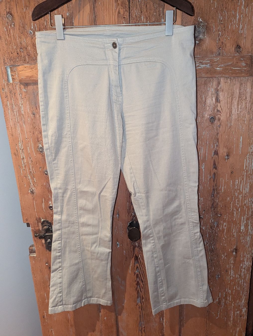 Pantaloni: Figurschmeichler Stretch-Hose Gr. 40 Bootcut 96% Baumwolle – Usato da Altendorf venduto da Eistoelter