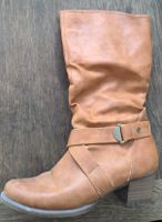 Damen Stiefel von Tamaris Gr. 39 cognacfarben