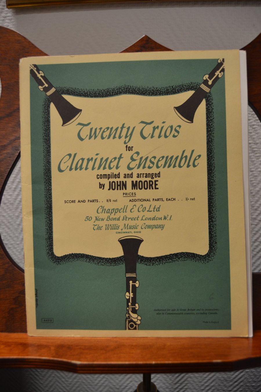 Libri: Twenty Trios für Clarinet Ensemble – Usato da Büron venduto da Lizali