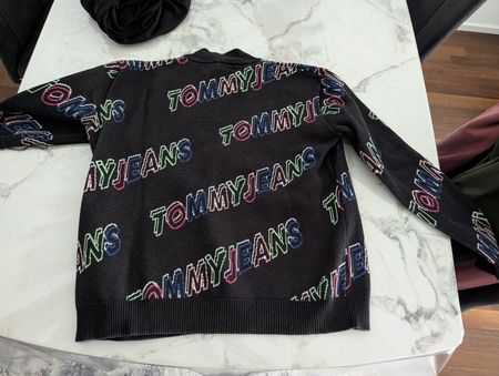 Maglione Tommy Jeans nero con logo tg. S Autunno