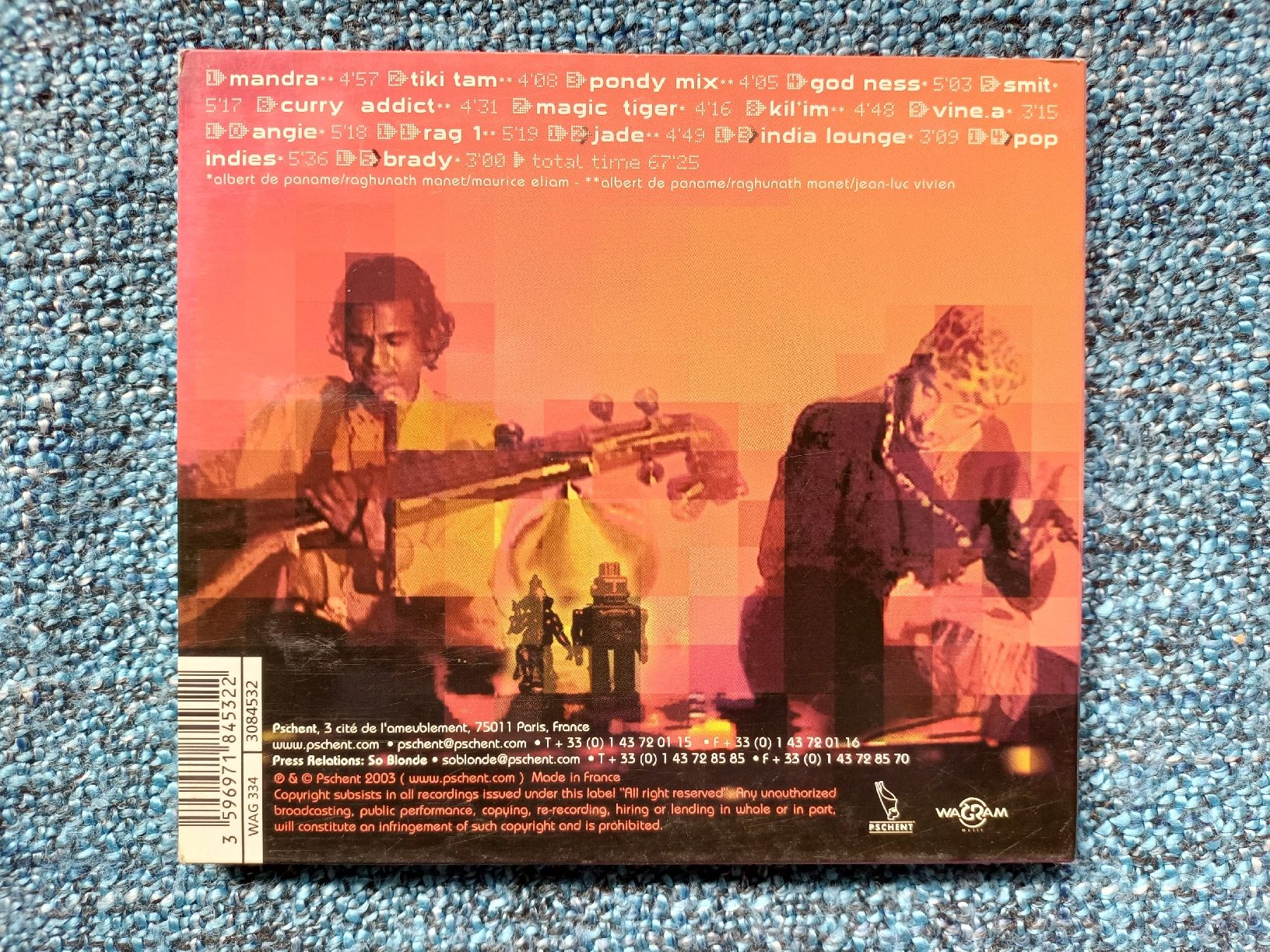 CD: Albert de Paname & Raghunat Manet "Indiamond" CD digipack – Usato da Begnins venduto da Drastic-Sound 1