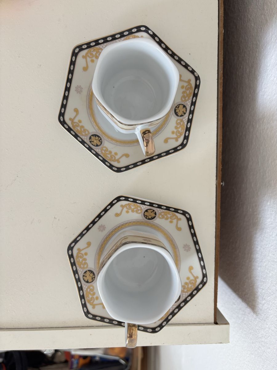 Tazze: 2 Coffee Cups and Saucers Salma Collection White – Usato da Wallisellen venduto da lou_22hj 1